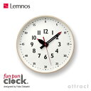 レムノス Lemnos タカタ ふんぷんくろっく fun pun clock YD14-08M Mサイズ Φ305mm プライウッド ステップムーブメント デザイン：土橋 陽子 モンテッソーリ教育 壁掛け時計 ウォールクロック 贈り物 ギフト 【HLS_DU】【RCP】