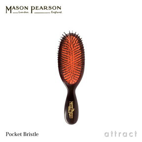 メイソンピアソン 【楽天マガジン掲載】 【正規取扱店】 ポケットブリッスル MASON PEARSON Pocket Bristle ヘアブラシ ダークルビー ホワイト ピンク 猪毛100% ポケットサイズ ハンドメイド製 クシ 【RCP】【smtb-KD】