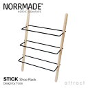ノルメイド NORRMADE 【正規取扱店】 STICK スティック Shoe Rack シューズ ラック デザイナー:Tools トゥールズ アッシュ材 ラッカー塗装 収納数:6〜8足 靴置き シューズ 玄関 北欧 デンマーク 【RCP】【smtb-KD】
