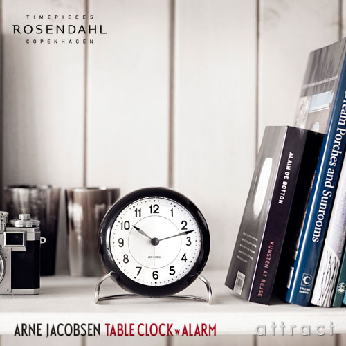 AJ テーブルクロック AJ Table Clock ローゼンダール ROSENDAHL テーブルクロック Table Clock アルネ ヤコブセン Arne Jacobsen Φ110mm LED灯・アラーム機能 置時計 目覚まし時計 【RCP】【smtb-KD】