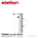 ステルトン stelton Classic クラシック Vacuum Jug バキューム ジャグ ガラス製 魔法瓶 保温・保冷 ポット 容量：0.5L デザイン：Erik Magnussen カラー：ホワイト 北欧 デンマーク 雑貨 【RCP】