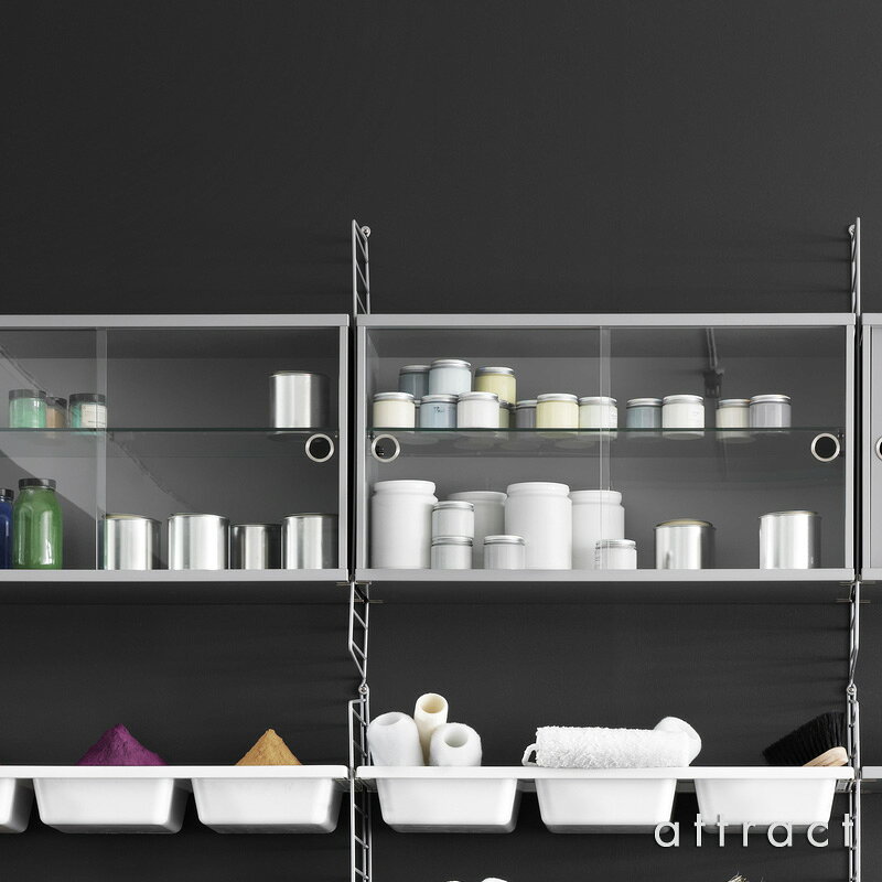 ストリング string システム system ディスプレイキャビネット 78×30×42cm 1個入 カラー:オーク デザイン:ニルス・ストリニング 棚 壁面収納 シェルフ システム 組み立て スウェーデン 【RCP】 【smtb-KD】 [3]