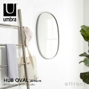 アンブラ umbra ハブ オーバルミラー HUB OVAL MIRROR サイズ：W46cm ウォールミラー 壁掛け 鏡 縦横対応 カラー：2色 デザイン：ポール ローワン デザイナーズ インテリア 【RCP】【smtb-KD】