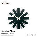 ヴィトラ Vitra Asterisk Clock アスタリスククロック Wall Clock ウォールクロック 掛け時計 デザイン：George Nelson ジョージ・ネルソン カラー：ブラック デザイナー ビトラ パントン イームズ 