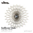 ヴィトラ Vitra Sunflower Clock サンフラワークロック Wall Clock ウォールクロック 掛け時計 デザイン：George Nelson ジョージ・ネルソン カラー：バーチ デザイナー ビトラ パントン イームズ 【RCP】【smtb-KD】