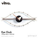 アイクロック ヴィトラ Vitra Eye Clock アイクロック Wall Clock ウォールクロック 掛け時計 デザイン：George Nelson ジョージ・ネルソン カラー：ウォルナット×ブラス デザイナー ビトラ パントン イームズ 【RCP】【smtb-KD】