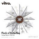 ヴィトラ Vitra Flock of Butterflies フロック オブ バタフライズ Wall Clock ウォールクロック 掛け時計 デザイン：George Nelson ジョージ・ネルソン カラー：アルミニウム デザイナー パントン イームズ 【RCP】【smtb-KD】