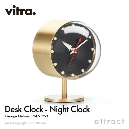 ヴィトラ Vitra Desk Clocks デスククロック Night Clock ナイト クロック テーブルクロック 置き時計 デザイン：George Nelson ジョージ・ネルソン ムーブメント：ドイツ製クオーツ ビトラ イームズ 【RCP】【smtb-KD】