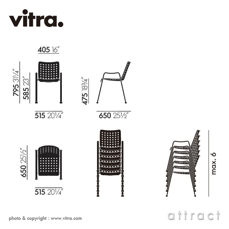 ヴィトラ Vitra Landi Chair ランディチェア アウトドア チェア 屋外 アルミ スタッキング デザイン：Hans Coray ハンス・コレー アウトドア スタッキング スイス万博 椅子 屋外 家具 【RCP】【smtb-KD】 attract-10013035 アトラクト サンプル画像2