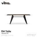 ヴィトラ Vitra EM ターブル EM Table テーブル デザイン：Jean Prouve ジャン・プルーヴェ サイズ：180cm 天板：ダークオーク ベース：3色 イーエム スタンダード チェア ダイニング 椅子 家具 インテリア デザイナー パントン イームズ