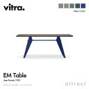 ヴィトラ Vitra EM ターブル EM Table テーブル デザイン：Jean Prouve ジャン・プルーヴェ サイズ：180cm 天板：ダークオーク ベース：4色 イーエム スタンダード チェア ダイニング 椅子 家具 インテリア デザイナー パントン イームズ