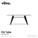 ヴィトラ Vitra EM テーブル EM Table デザイン：Jean Prouve ジャン・プルーヴェ サイズ：180cm HPL ラミネート天板：アイボリー ベース：3色 イーエム スタンダード チェア ダイニング 椅子 家具 インテリア デザイナー パントン イームズ