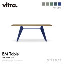 ヴィトラ Vitra EM ターブル EM Table テーブル デザイン：Jean Prouve ジャン・プルーヴェ サイズ：180cm 天板：ナチュラルオーク ベース：4色 イーエム スタンダード チェア ダイニング 椅子 家具 インテリア デザイナー パントン イームズ