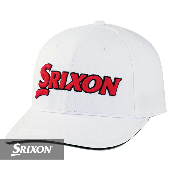 ダンロップ 【あす楽対応】スリクソン キャップ SMH3130Xホワイト×レッド#ダンロップ#SRIXON#帽子#2023年モデル#ツアープロ着用モデル