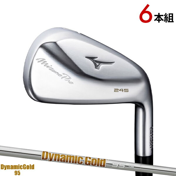 ミズノプロ 245 アイアン6本セット (#5-#9,PW)ダイナミックゴールド 95 シャフト装着仕様#MIZUNO#MizunoPro245#右打用#5KJWS33306#DynamicGold 95