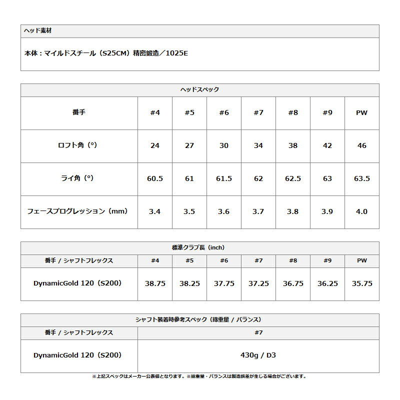 【ゴルフ感謝祭エントリーで+P3倍】【即納】【正規品】 右打用 ミズノプロ S-3 アイアンセット 6本組 ダイナミックゴールド 120 通常生産品 Mizuno Pro S3 5KJSS34106 DG120 2025年モデル