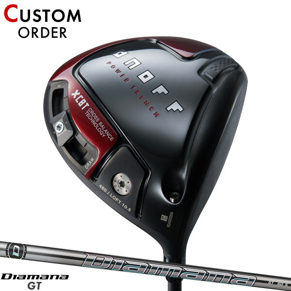 メーカー正規カスタムオーダー 赤オノフ ドライバー 2024年モデル ディアマナ GT シャフト装着仕様 グローブライド ONOFF AKA アカ DR Diamana GT