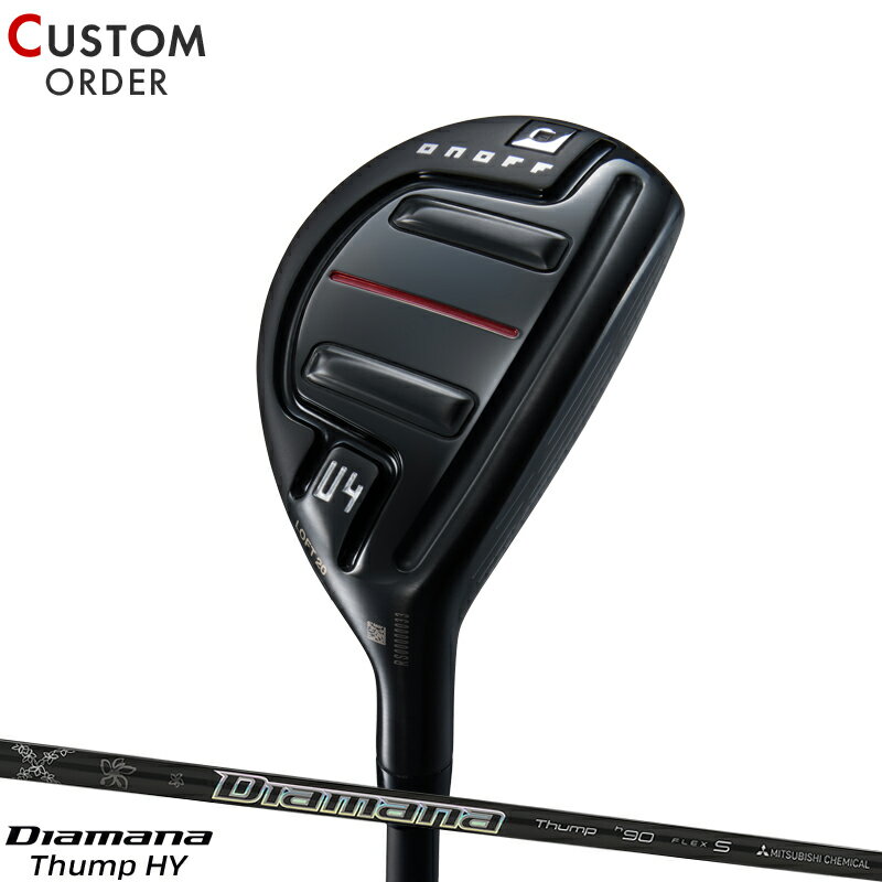 メーカー正規カスタムオーダー オノフ アカ ユーティリティ アームズ 三菱 ディアマナ サンプ ハイブリッド カーボンシャフト ONOFF AKA 赤 U3/U4/U5/U6 Diamana Thump Hybrid