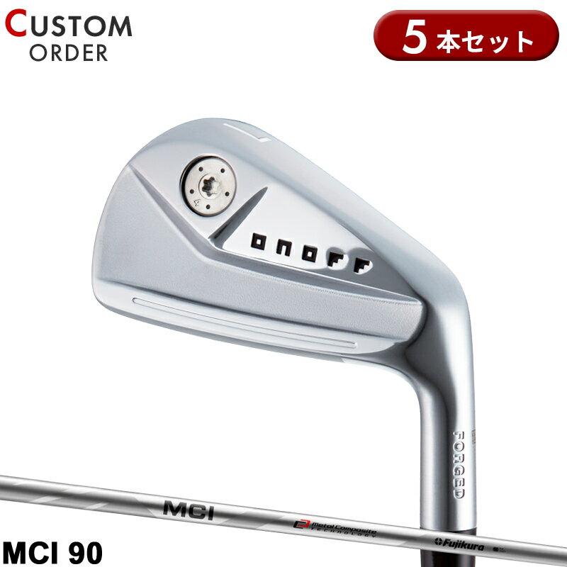 メーカー正規カスタムオーダー オノフ クロ フォージド アイアンセット 5本組 #6-#9,PW フジクラ MCI90 カーボンシャフト ONOFF KURO FORGED 黒 Fujikura MCI