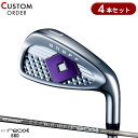 メーカー正規カスタムオーダー 女性用 オノフ レディ アイアンセット 4本組 #7-#9,PW USTマミヤ リコイル 660 カーボンシャフト ONOFF L...
