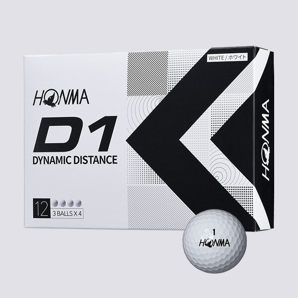 【あす楽対応】ホンマゴルフ New D1 2022 model ゴルフボール1ダース/12個入り#HONMA#本間ゴルフ#ニューD1_2022モデルボール