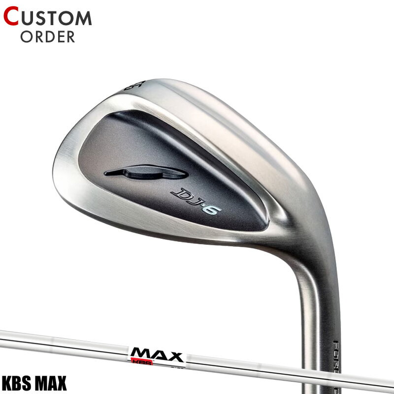 メーカー正規カスタムオーダー フォーティーン DJ6 ウェッジ ライトブラックメッキ 2023年モデル KBS マックス シャフト装着仕様 FOURTEEN DJ-6 黒 KBS MAX