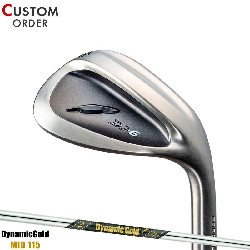 メーカー正規カスタムオーダー フォーティーン DJ6 ウェッジ ライトブラックメッキ 2023年モデル ダイナミックゴールド ミッド 115 シャフト装着仕様 FOURTEEN DJ-6 黒 DynamicGold Mid 115 DGMID115