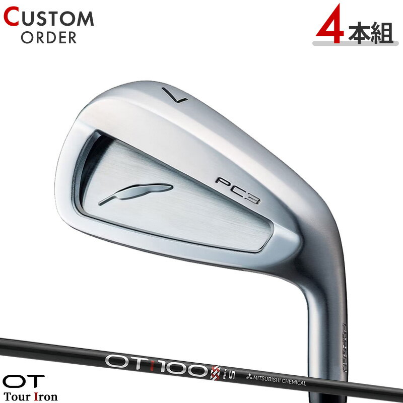 メーカー正規カスタムオーダー フォーティーン PC-3 アイアン 4本セット（#7-#9,PW） OT ツアーアイアン シャフト装着仕様 FOURTEEN PC3 OT TOUR iron