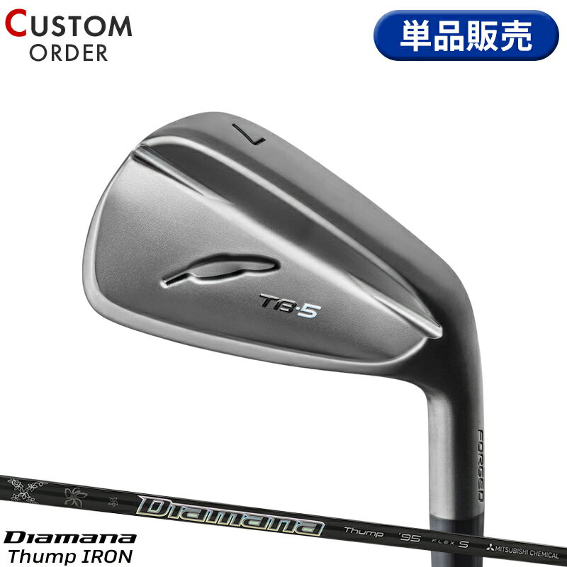 メーカー正規カスタムオーダー フォーティーン TB-5 フォージド ダイアモンドブラックサテン仕上げ 単品アイアン 三菱 ディアマナ サンプ カーボンシャフト FOURTEEN TB5 FORGED Diamana THUMP