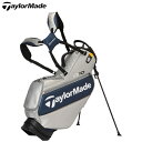 【あす楽対応】テーラーメイド グローバルツアー スタンドバッグ UN025 シルバー/ネイビー 2024年モデル TaylorMade 2024 キャディバッグ/ゴルフバッグ/アクセサリー