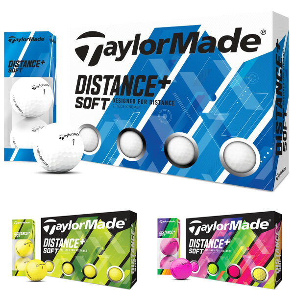 【あす楽対応】テーラーメイド ディスタンス ソフト ボール 1ダース/12個入り TaylorMade TM DISTANCE SOFT