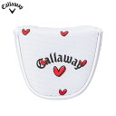 女性用 オデッセイ ラブキャロウェイ マレット パターカバー 24 JM ホワイト (5524147) 2024年モデル ODYSSEY LOVE Callaway MALLET PUTTER COVER 24JM ゴルフバッグ アクセサリー レディース