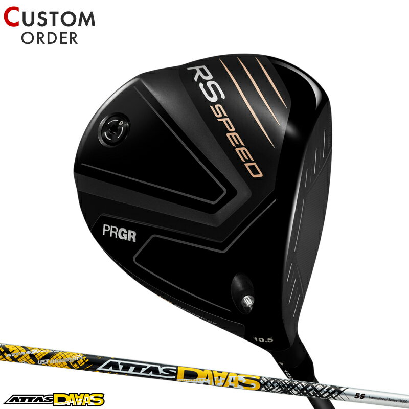 メーカー正規カスタムオーダー プロギア RS スピード ドライバー USTマミヤ アッタス ダース カーボンシャフト PRGR RS SPEED ATTAS DAAS 2025年モデル