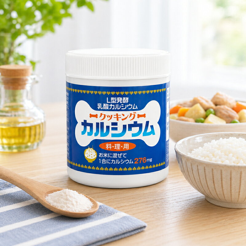 樂天商城 - ユニマットリケン クッキングカルシウム 120g 乳酸カルシウム100％ 料理用 カルシウム 粉末タイプ ご飯 お米 炊飯 料理 栄養補助 食事 サポート