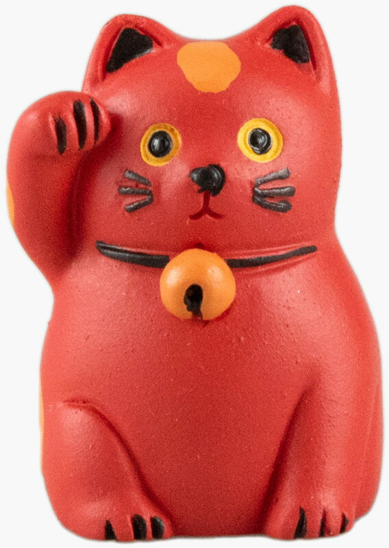 樂天商城 - 幸せを招く招き猫（赤）