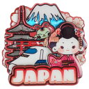 ご当地マグネット 日本C(JAPAN)(木製)舞妓・富士山・新幹線・五重塔・招き猫【メール便対応可能:3サイズ】