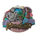 ご当地マグネット 鎌倉2(KAMAKURA)(木製)大仏・舞妓・富士山・紫陽花・桜【メール便対応可能:3サイズ】