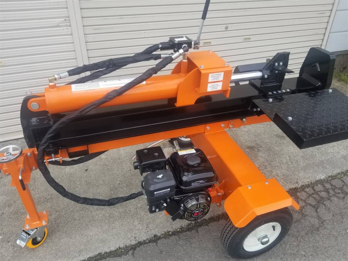 組立済発送　薪割り機　27t　6.5Hpエンジン　シングルレバー　オートリターン