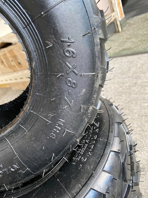ATV 四輪バギー　7インチ 16x8-7チュブレスタイヤ左右2本セット