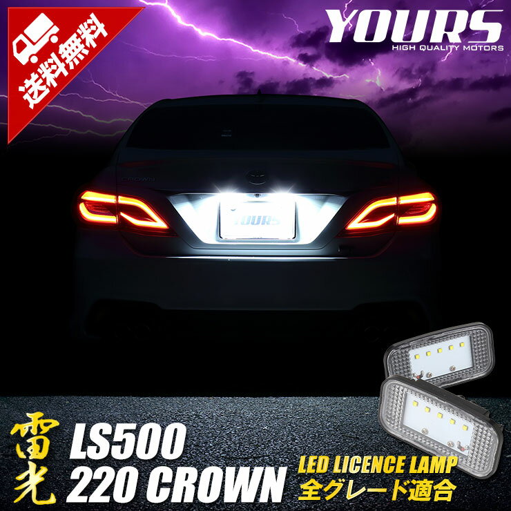 [RSL]【あす楽対応】220クラウン ナンバー灯　CREE LED 採用 ライセンスランプユニット 2個1セット【減光調整機能付き】