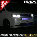 ステップワゴン 専用 LED グリル内イルミネーション ブルー ホワイト RP6 RP7 RP8 STEPWGN 送料無料 ホンダ HONDA 