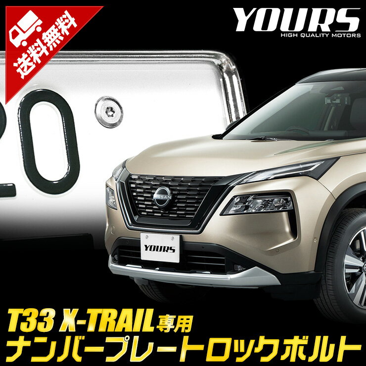 【本日20％OFF！】【お買い物マラソン】日産 T33 エクストレイル 専用 ナンバープレート ロックボルト 【M6 x 20mm】 X- TRAIL ステンレス製 3本セット 専用工具付き アクセサリー ドレスアップ NISSAN ニッサン[2]