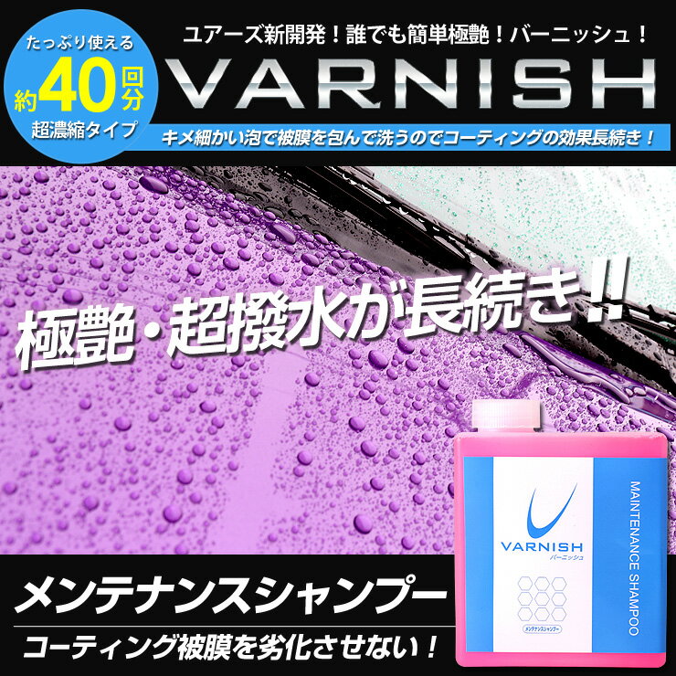 【本日18％OFF！】【市場の日】メンテナンスシャンプー　バーニッシュ カーシャンプー【全色対応】【20倍～30倍の超濃縮タイプ】400mlで約40回程の洗車が可能！[2]