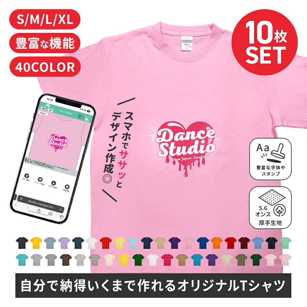 【10枚】Tシャツ 写真 半袖 レディース メンズ S M L XL サイズ United Athle 5.6オンス ユナイテッド..