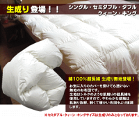 【ポイント10倍】【送料無料】ポーランド産ホワイトマザーグースダウン93%2層キルト【ロイヤルゴールドラベル】日本製羽毛布団極スペシャルセミダブルサイズ羽毛布団【P10】【Marathon10P05Sep12】