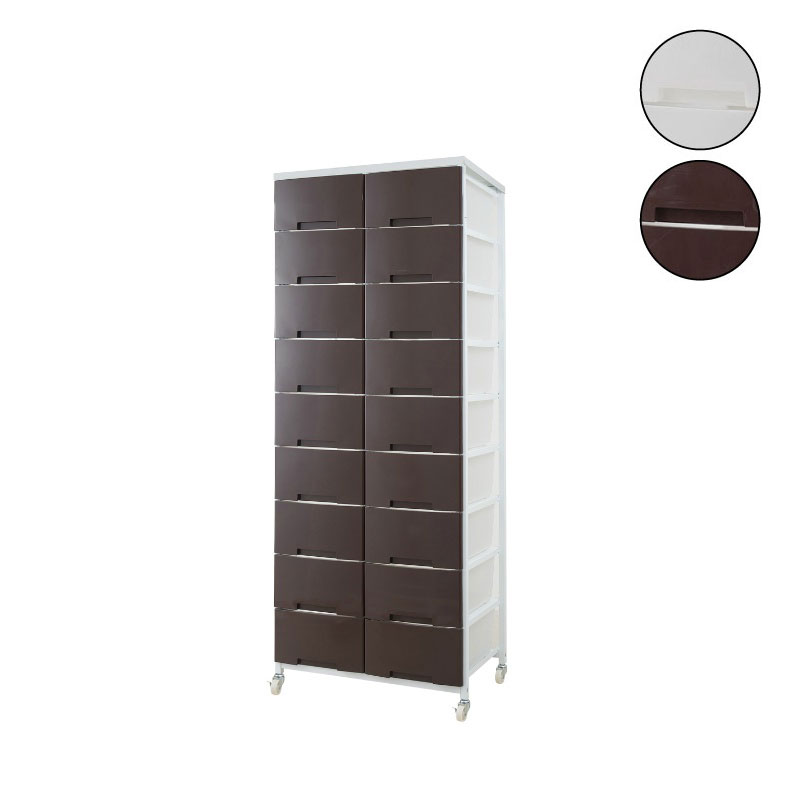 チェスト キャスター付き 衣類収納 ワゴン 2列×9段 日本製【P2】