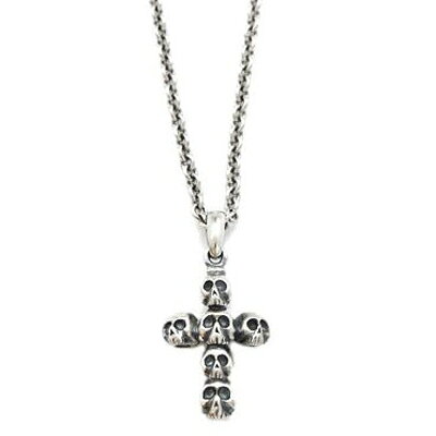 乐天商城 - シルバーアクセサリー シルバーペンダント スカル クロス　シルバーペンダントDT-437 ペニーブラック
