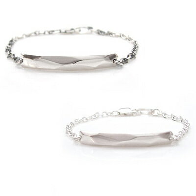 送料無料シルバーペアブレス 多面カットで輝き抜群DAgDART・ダグダート DB-124-125