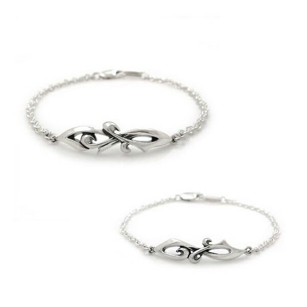 送料無料シルバーペアブレス チェーンブレス 重ねると秘密のハートが浮かび上がるDAgDART・ダグダート DB-150+151