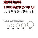 送料無料 1000円ポッキリ よりどり2セット フープピアス リングピアス ノーマルタイプ シルバー925